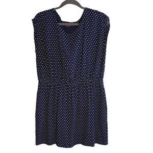 Red Hanger Mini Dress Navy + White Bird Print w Pockets Size XXL